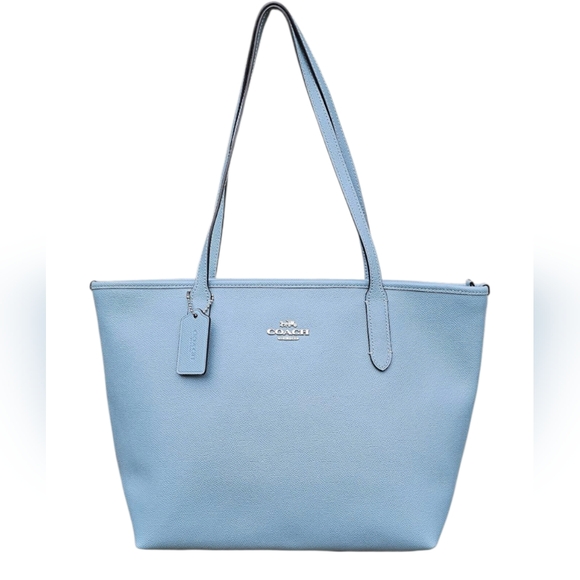 Coach City Zip Tote, Cornflower Blue - Picture 1 of 9